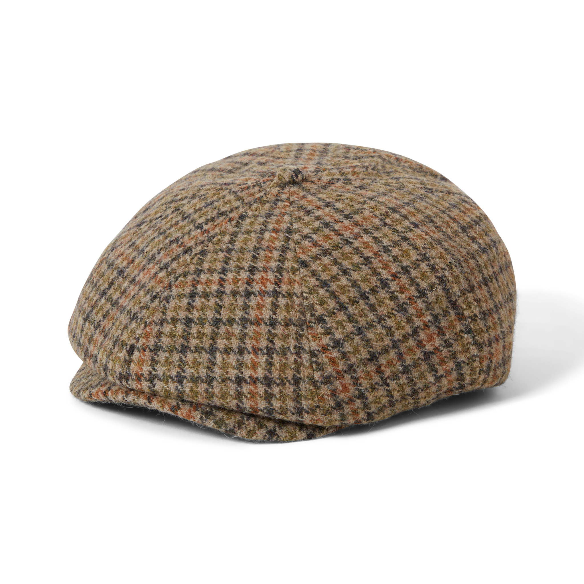 Brixton Brixton Brood Snap Cap - Oatmeal/Charcoal Houndstooth