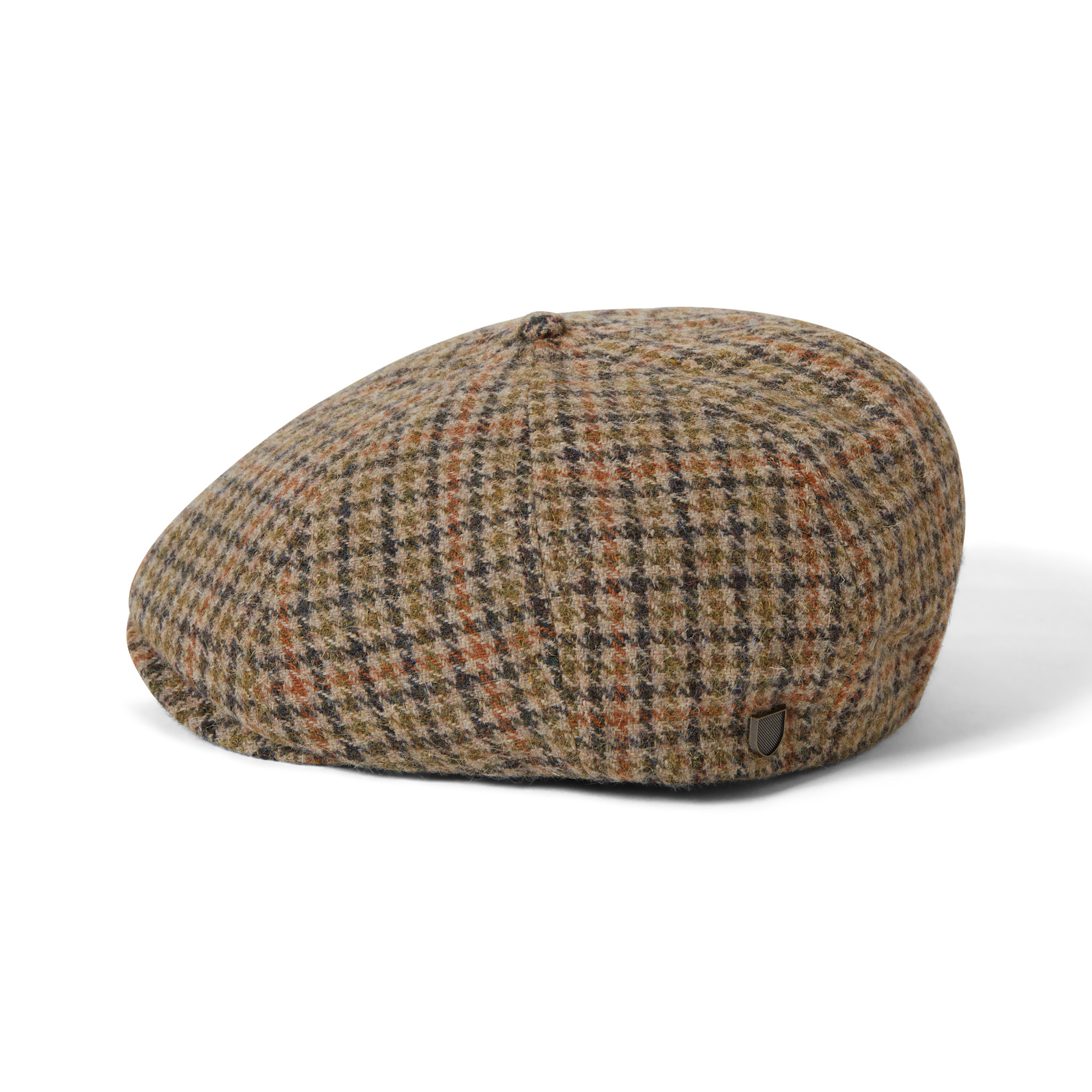 Brixton Brixton Brood Snap Cap - Oatmeal/Charcoal Houndstooth