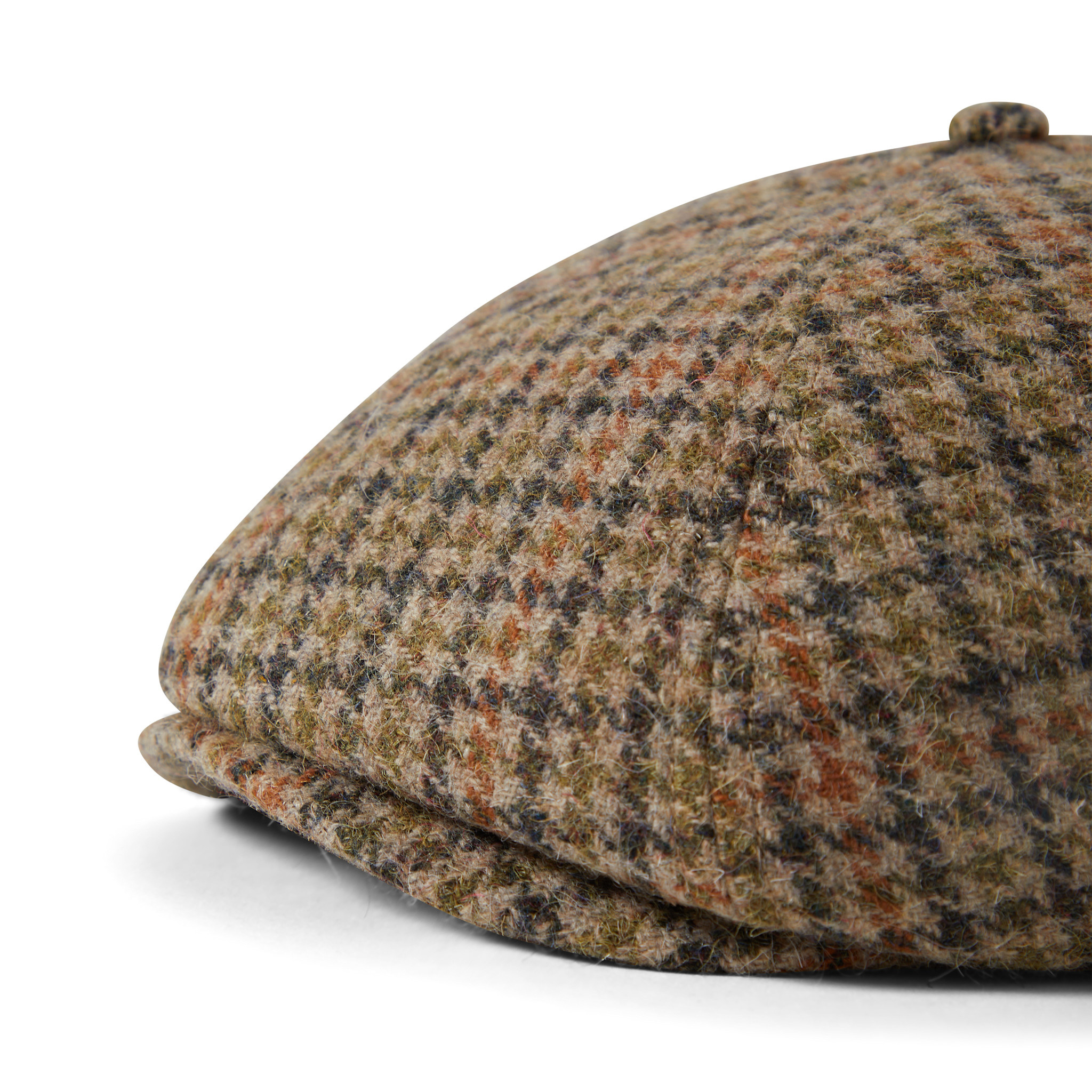 Brixton Brixton Brood Snap Cap - Oatmeal/Charcoal Houndstooth