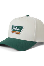 Brixton Brixton Linwood C MP Snapback - Off White/Primal Green