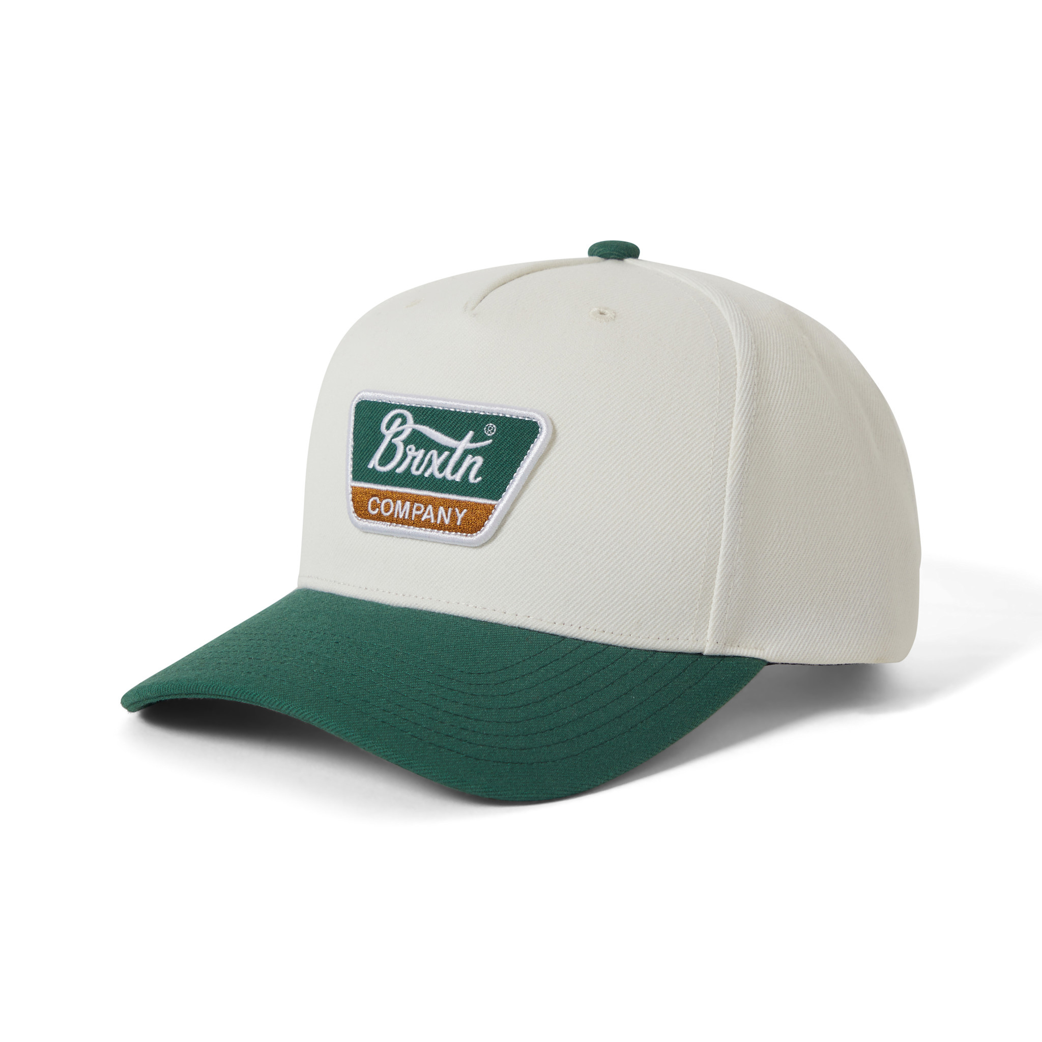 Brixton Brixton Linwood C MP Snapback - Off White/Primal Green