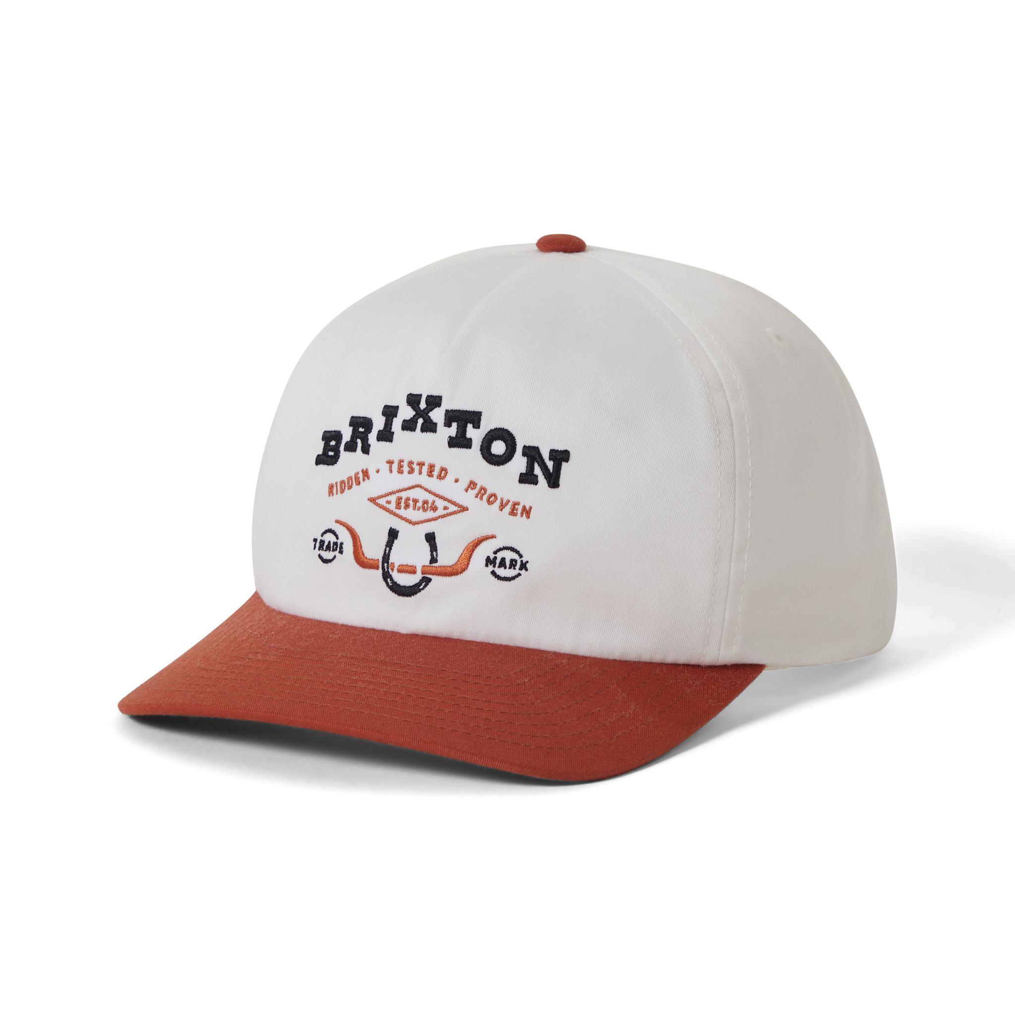 Brixton Brixton Beekman MP Snapback - Off White/Rust
