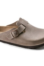 Birkenstock Birkenstock Boston en Cuir Huilé (Femme - Étroit) - Tobacco