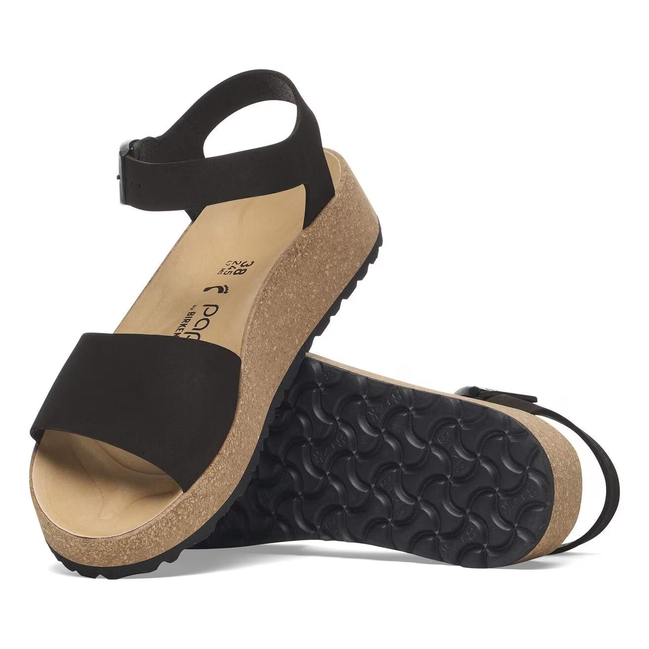 Birkenstock Birkenstock Papillio Glenda Platform Wedge - Nubuck (Women - Narrow) - Black