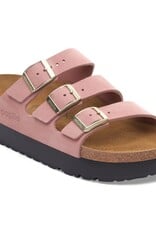 Birkenstock Birkenstock Papillio Florida III Platform - Nubuck  (Women - Narrow) - Pink Clay