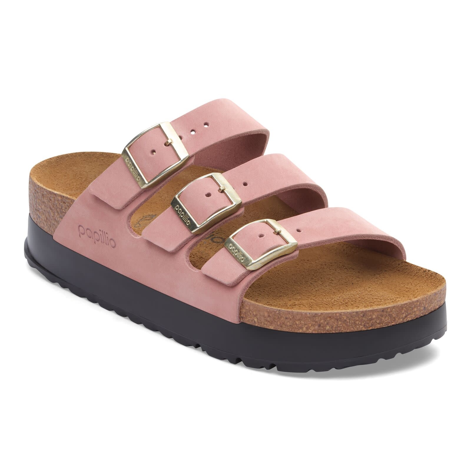 Birkenstock Birkenstock Papillio Florida III Platform - Nubuck  (Women - Narrow) - Pink Clay