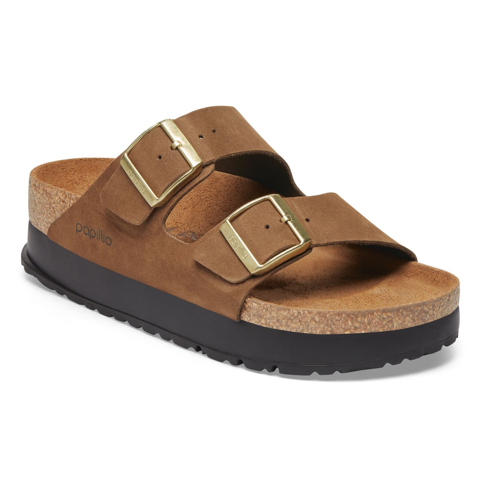 Birkenstock Birkenstock Papillio Arizona Platform - Nubuck (Women - Narrow) - Dark Tea