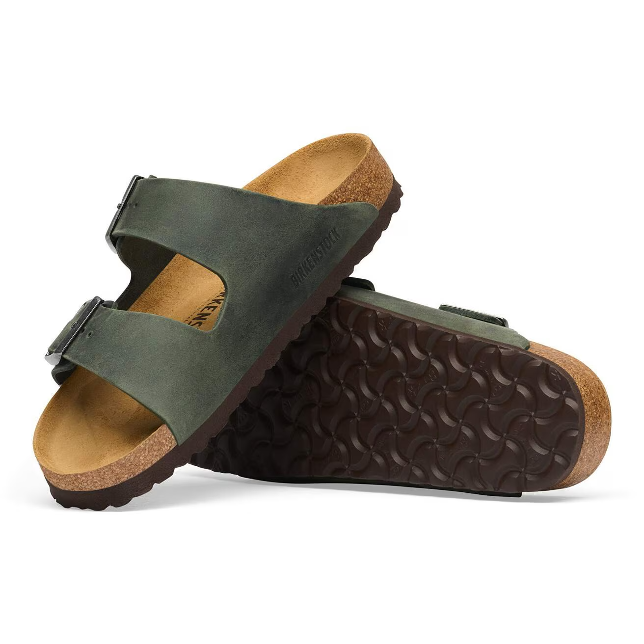 Birkenstock Birkenstock Arizona - Oiled Leather (Women - Regular) - Thyme