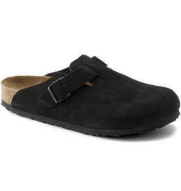 Birkenstock Birkenstock Boston Soft Footbed Suede (Men - Regular) - Black