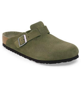 Birkenstock Birkenstock Boston Soft Footbed Suede (Femmes - Étroit) - Thyme Tonal