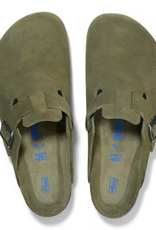 Birkenstock Birkenstock Boston Soft Footbed Suede (Femmes - Étroit) - Thyme Tonal