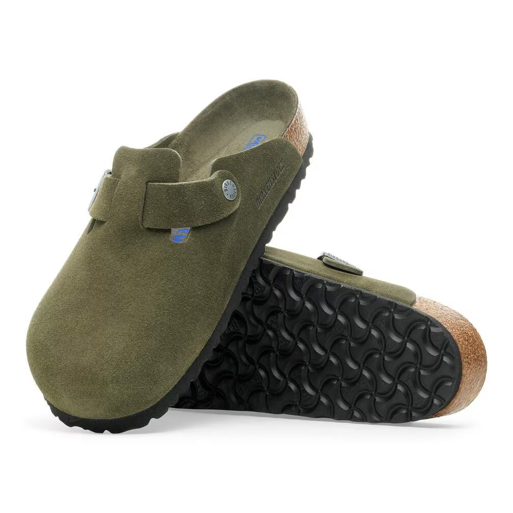 Birkenstock Birkenstock Boston Soft Footbed Suede (Femmes - Étroit) - Thyme Tonal