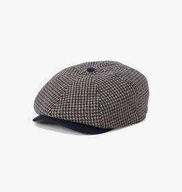 Brixton Brixton Brood Snap Cap - Navy/Sand Houndstooth