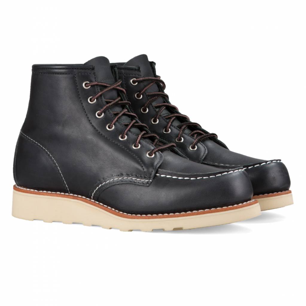 Red Wing Red Wing Women's 6-Inch Moc 3373 - Black Boundary Leather