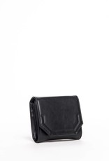 Colab Colab Rock & Chain Small Flap Wallet (#6153) - Black