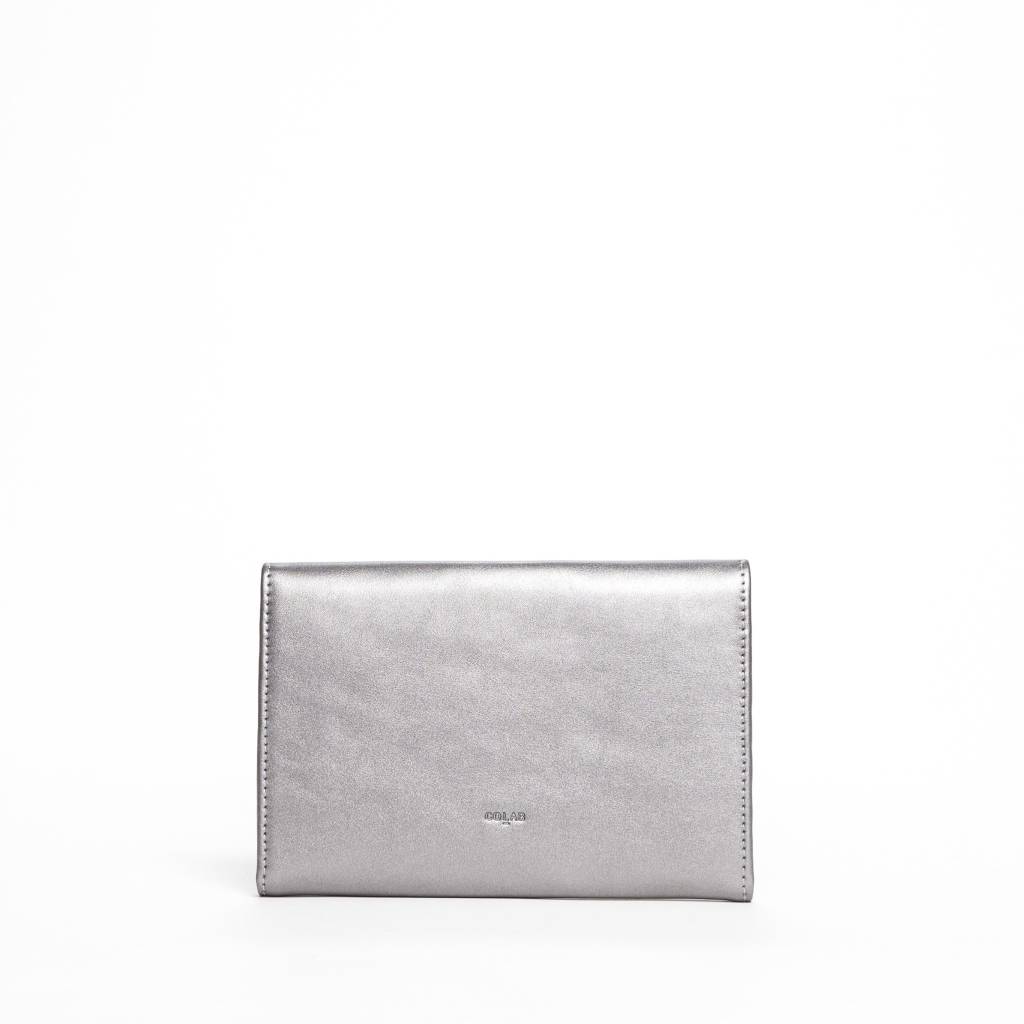 Colab Colab Rock & Chain Large Flap Wallet (#6154) - Pewter