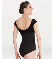 BodyWrappers Velvet Wide Shoulder Tank Leo