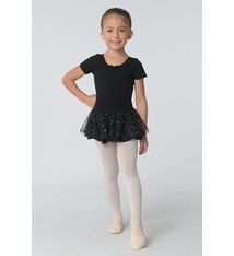 Danshuz Short Sleeve Leotard w/ Sparkly Skirt