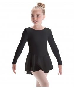 Motionwear Long Sleeve Sheer Skirted Leotard