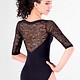 So Danca 3/4 Floral Lace Sleeve w/ Sweet Heart Neckline