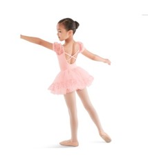 Bloch Puff sleeve X back Leotard M668C