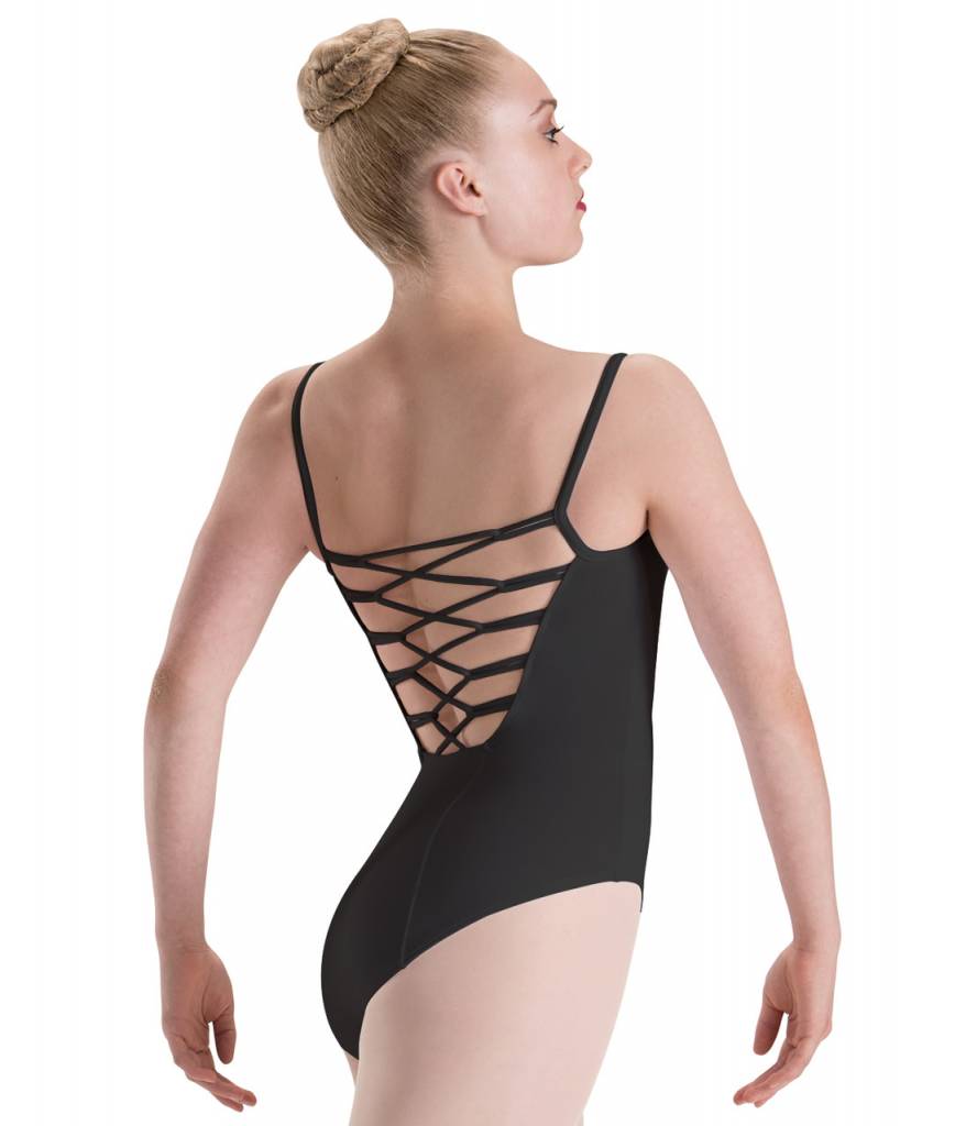 Motionwear MW17 ONLINE ONLY Adult Pinch Front, Loop Back Cami Leotard 2535