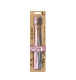 Nfco Bio Brush Twin Pk-Rose Quartz and Monsoon Mist