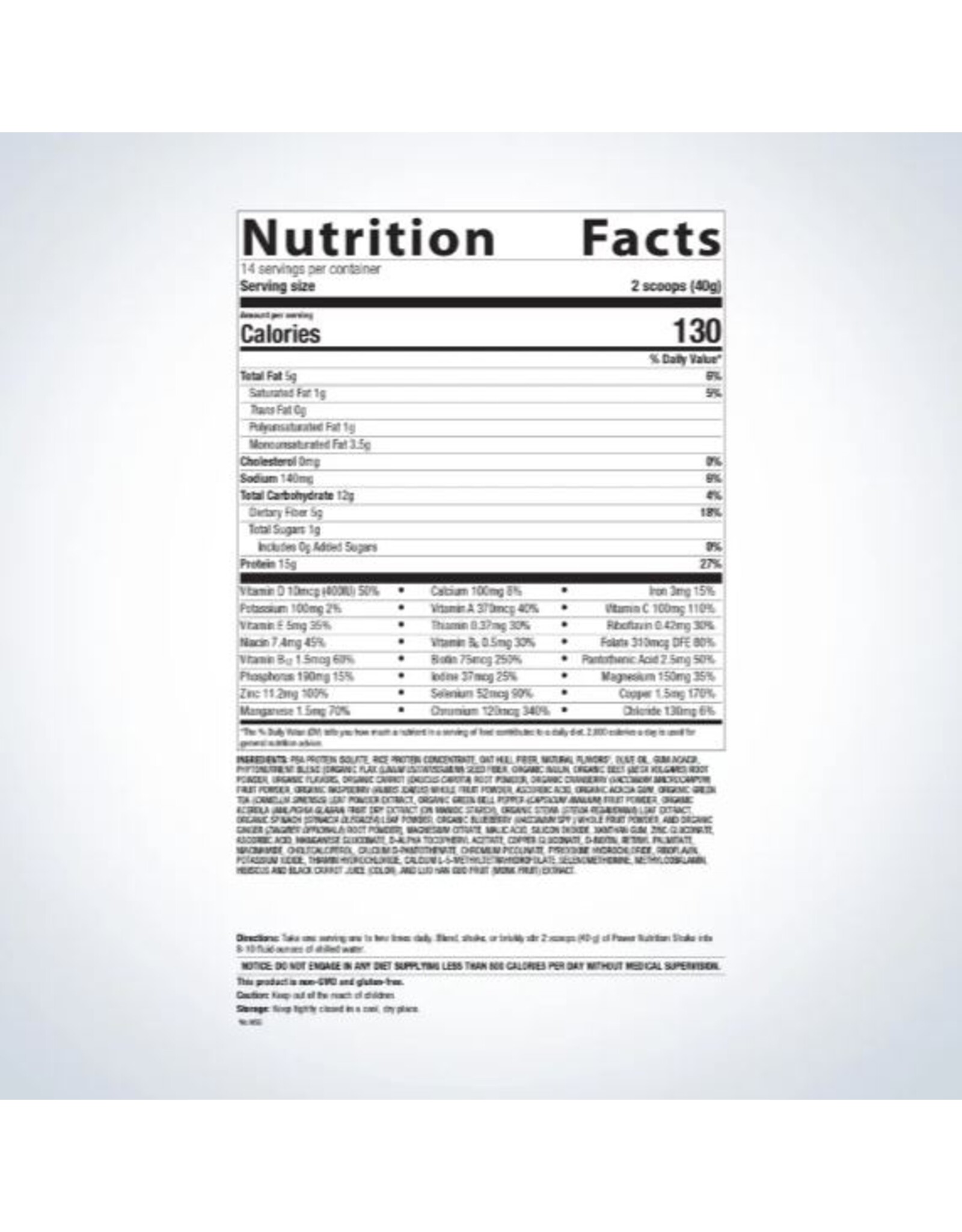 Power Nutrition Shake (formerly UltraMeal® Daily Support)
