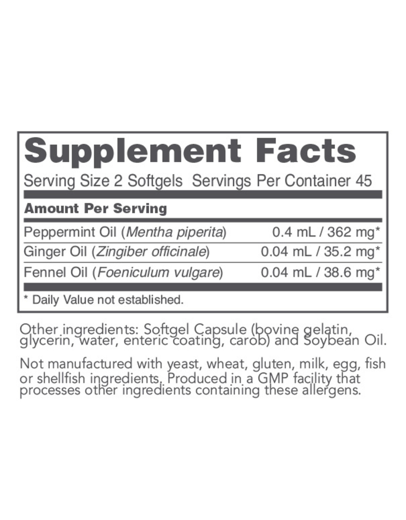 Peppermint Oil G.I. 90 gels