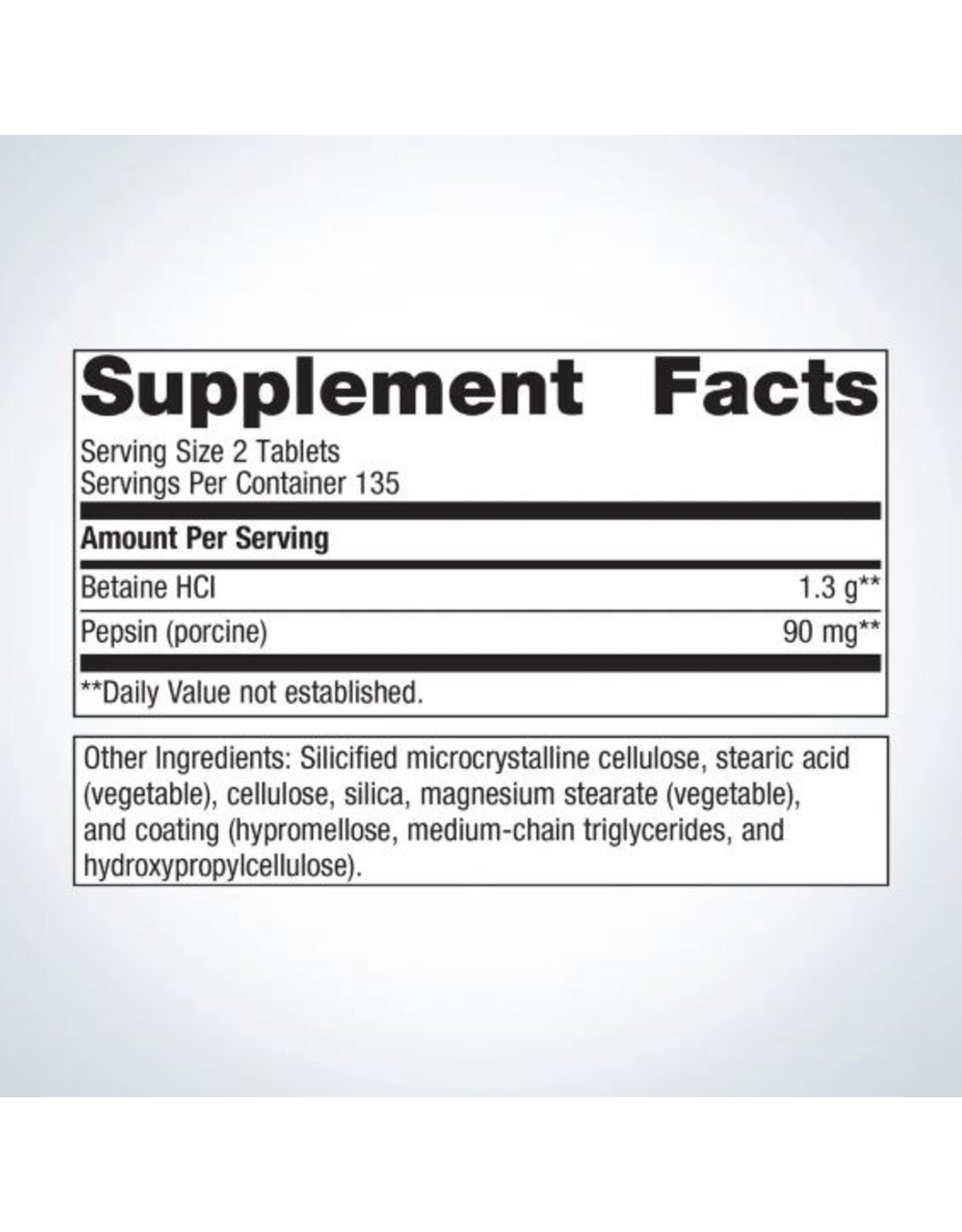 SpectraZyme Betaine HCl + Pepsin