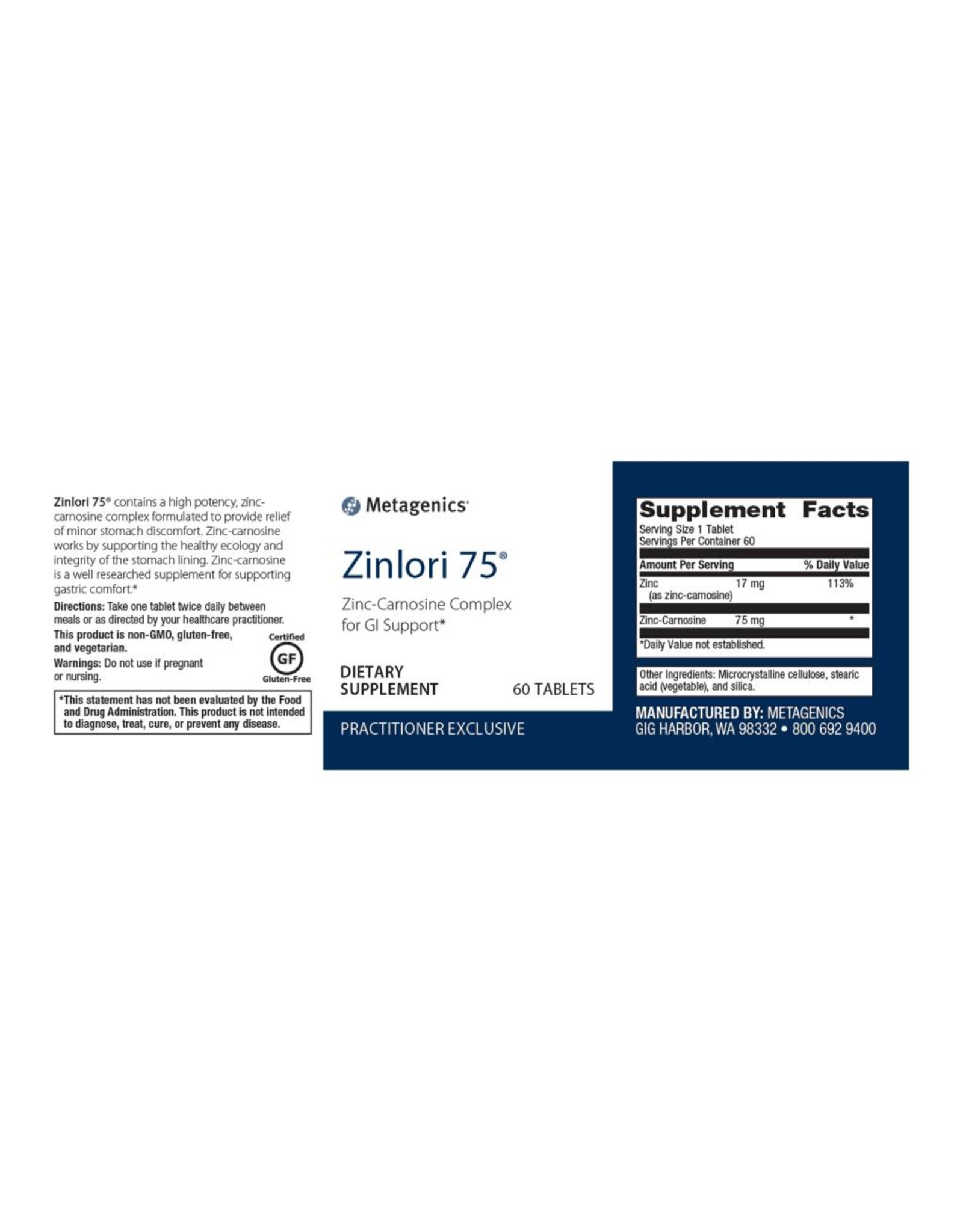 Zinc Carnosine Complex (formerly Zinlori 75)