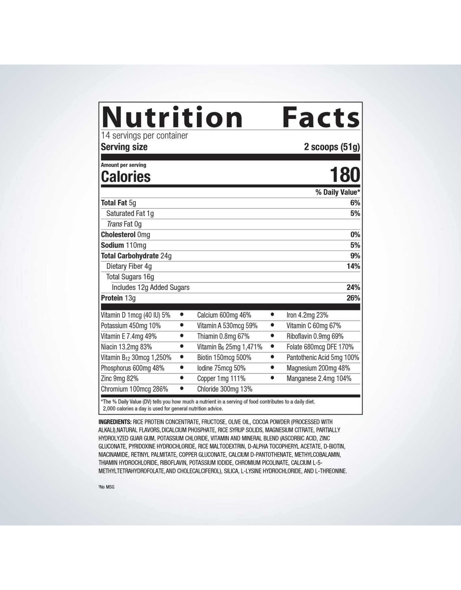 Essential Nutrition Shake (formerly UltraMeal Rice)