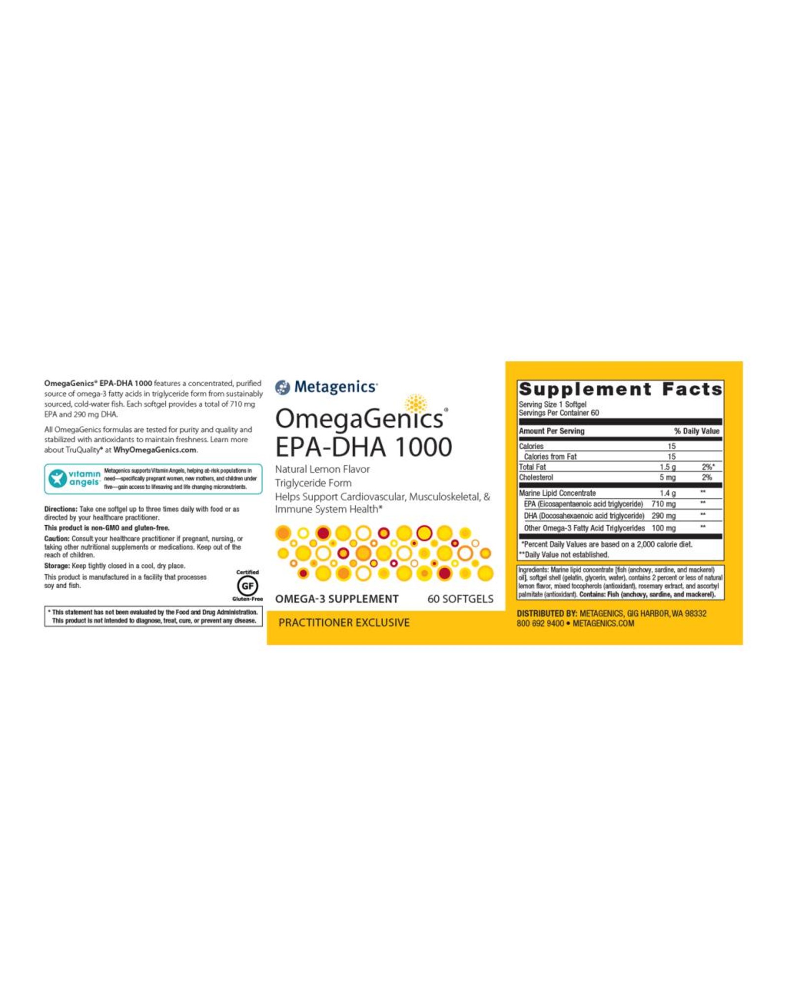 OmegaGenics® 5 in 1 Fish Oil EPA-DHA 1000 60ct