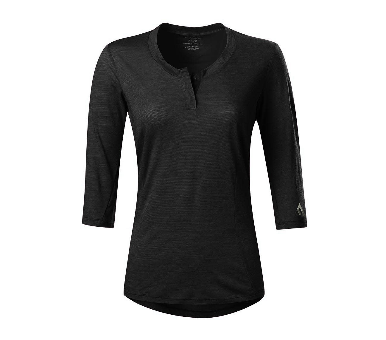 7 Mesh, Desperado Henley, Women's, Black (LG)