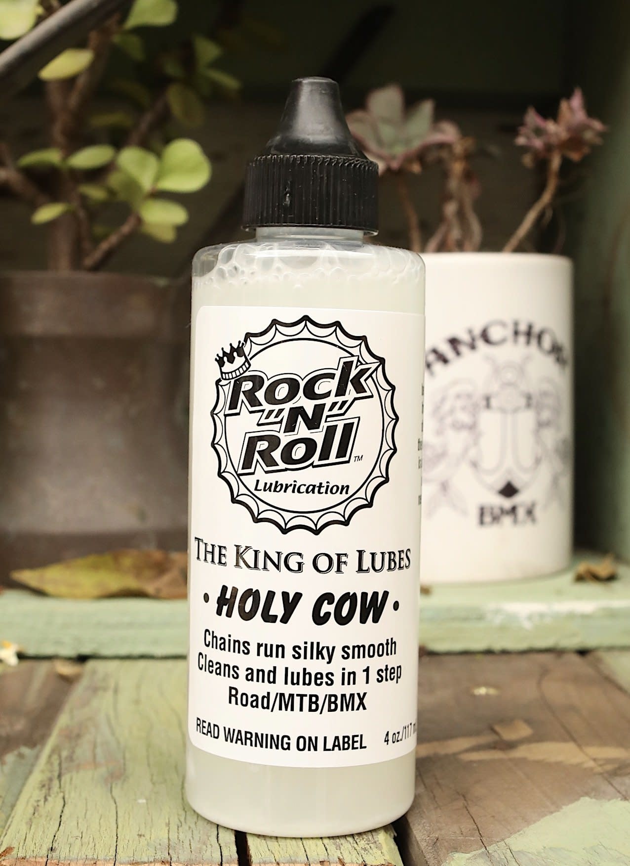 Rock-N-Roll Holy Cow Bike Chain Lube - 4 fl oz, Drip - The Bicycle