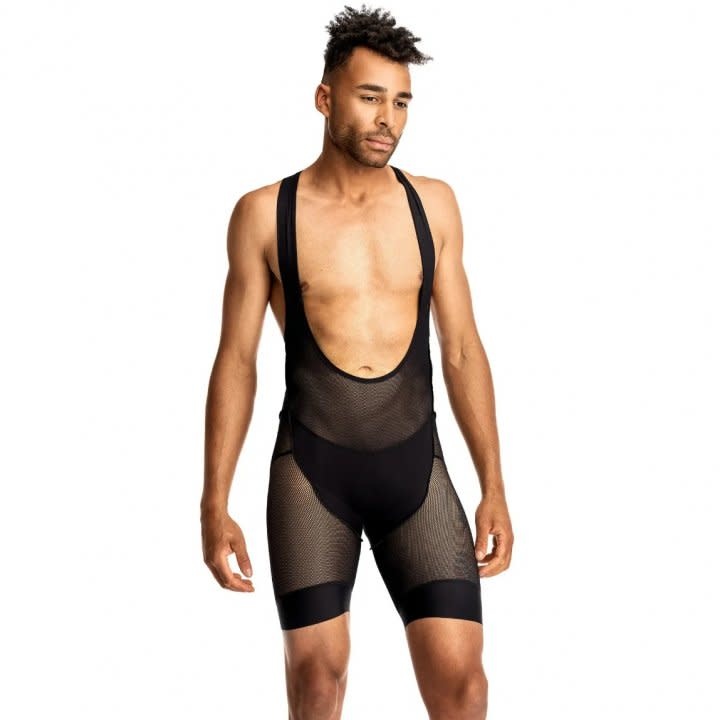 7 Mesh, Men's Foundation Bib Short,  Black (Medium)