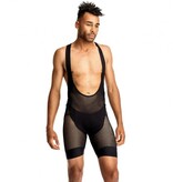 7 Mesh, Men's Foundation Bib Short,  Black (Large)