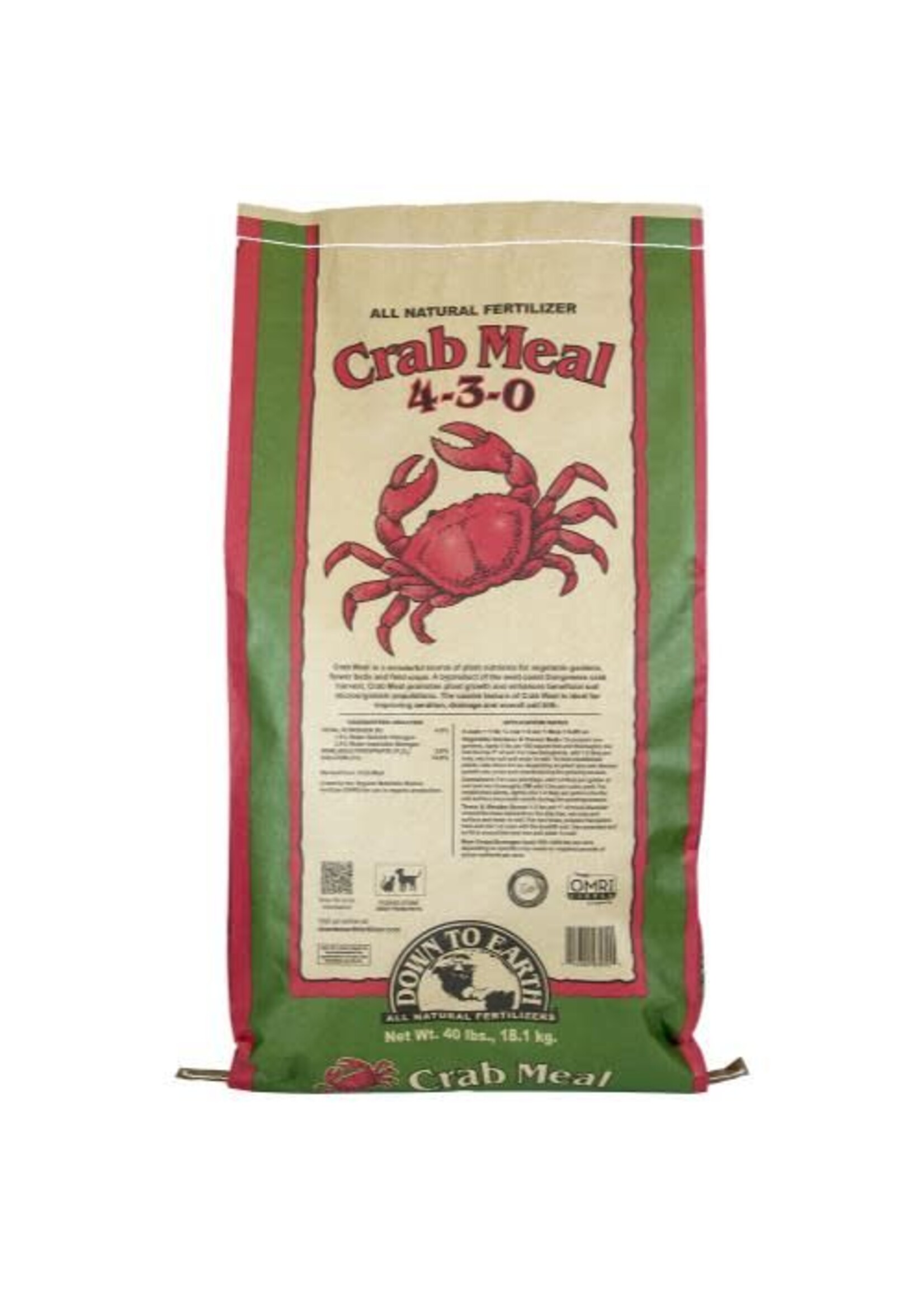 Down To Earth Down To Earth Crab Meal 4-3-0