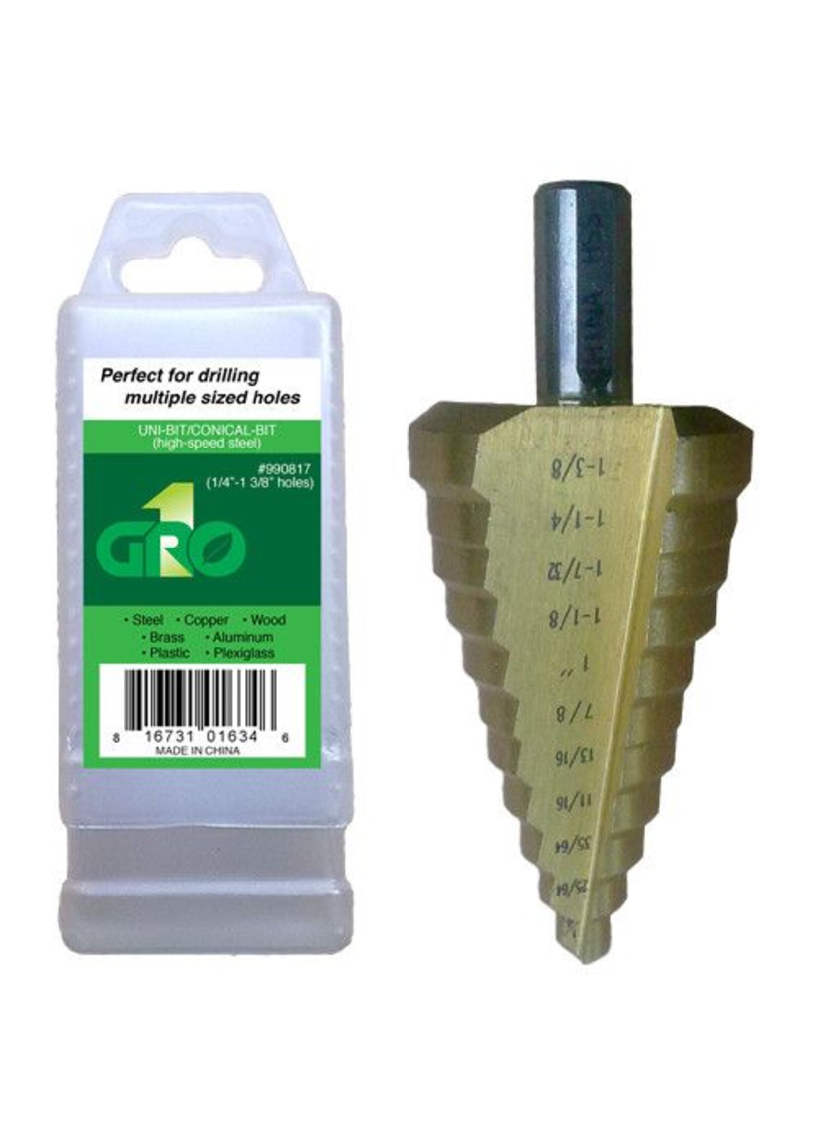 Grow1 1/4"  to 1-3/8" Step Drill Bit