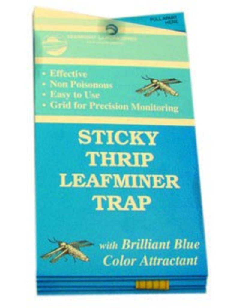 Seabright Laboratories Stick Thrip Leafminer Trap 5 Pack (Blue Sticky Trap)