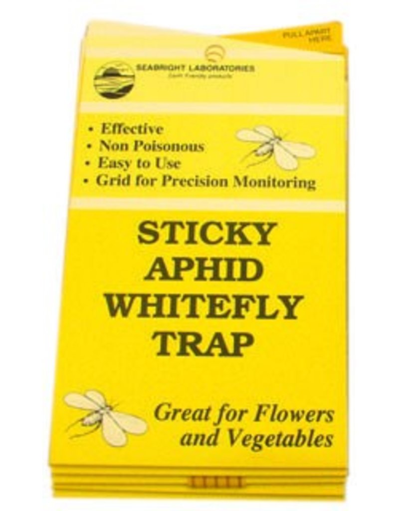 100 Pack) Yellow Fly Sticky Traps Dual-Sided for White Flies