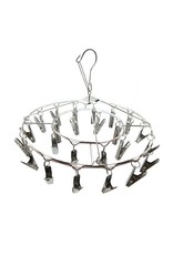 24 Clip Hanging Metal Drying Rack