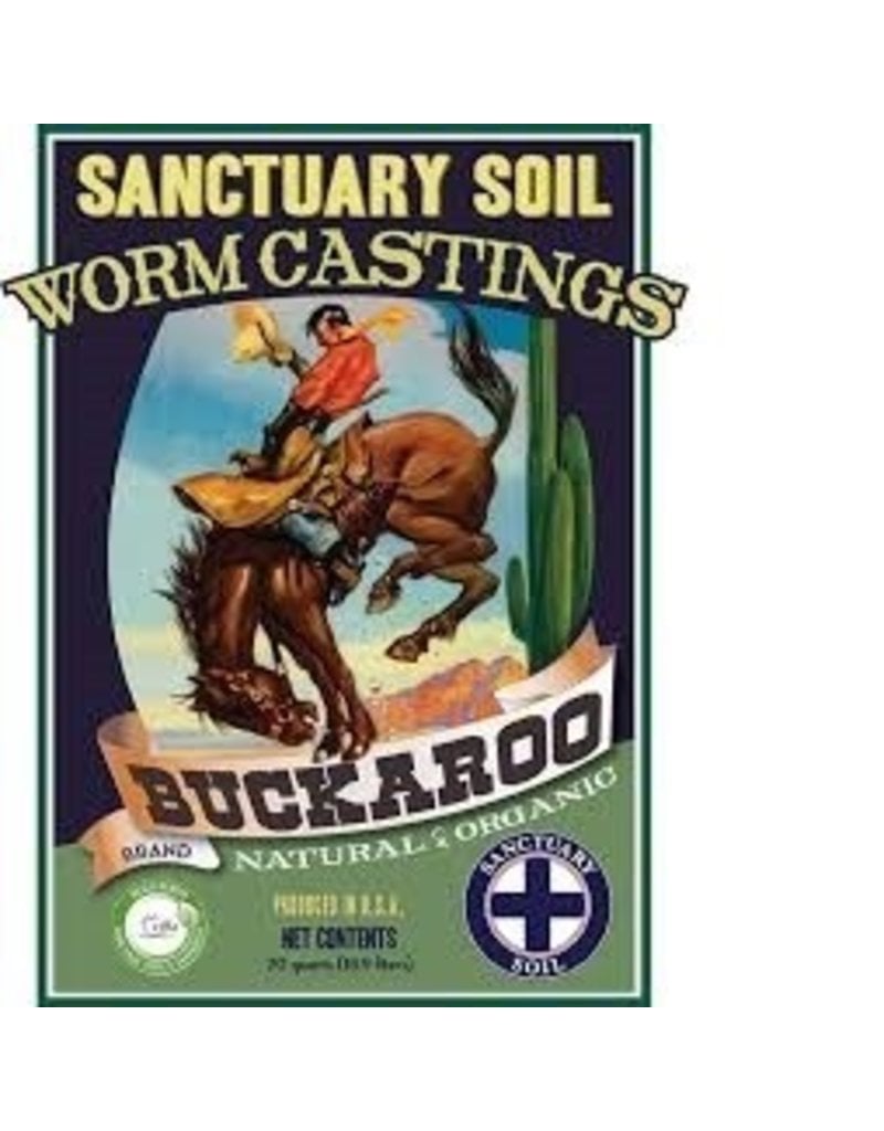 Mission Fertilizer Buckaroo Worm Castings 20 Quart Bag