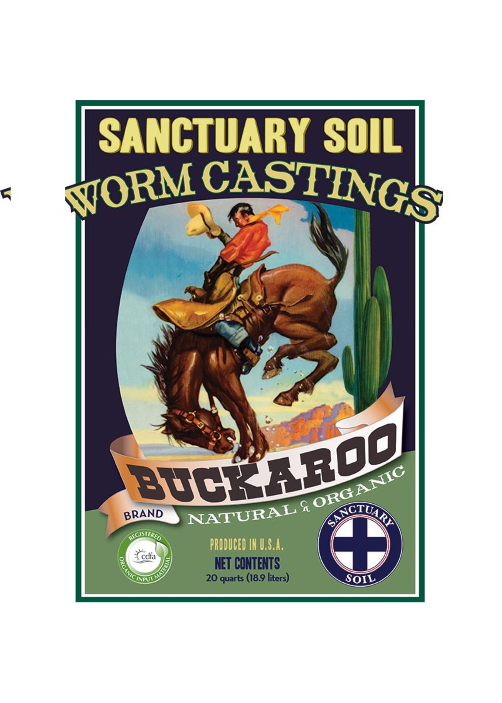 Sanctuary Soil Buckaroo Worm Castings (20 yard Min)