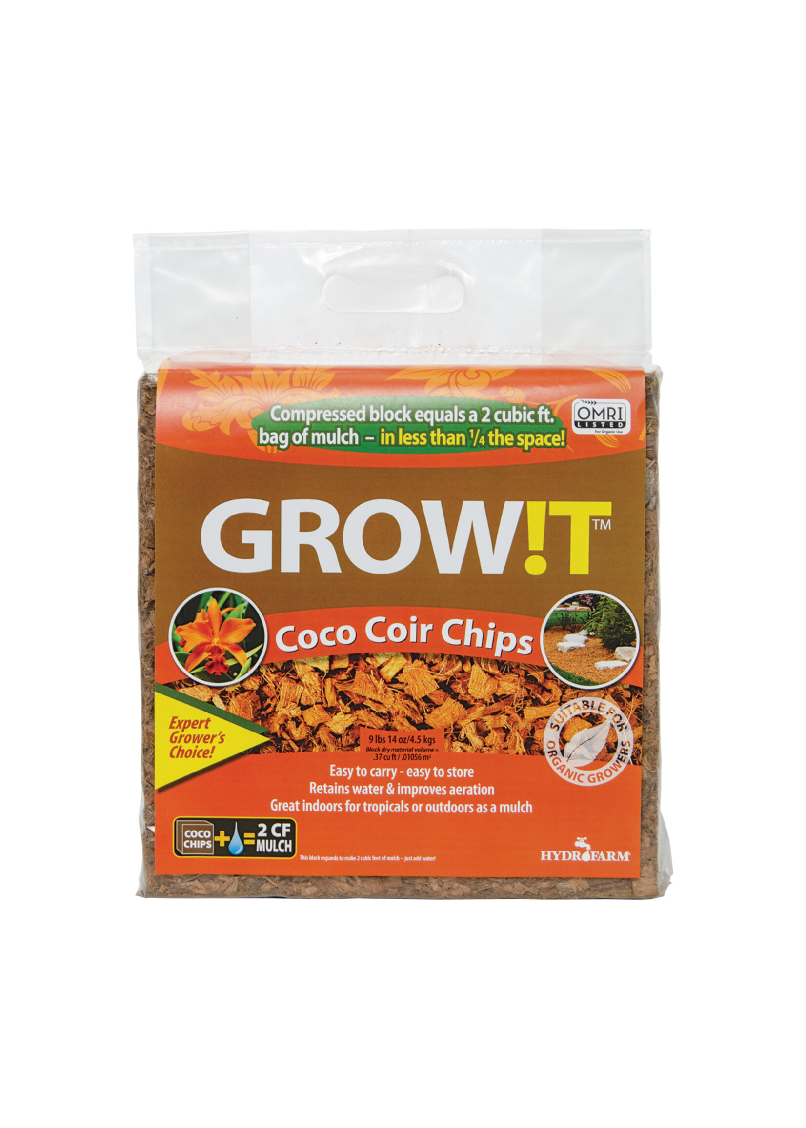 GROW!T GROW!T Organic Coco Coir Planting Chips, Block