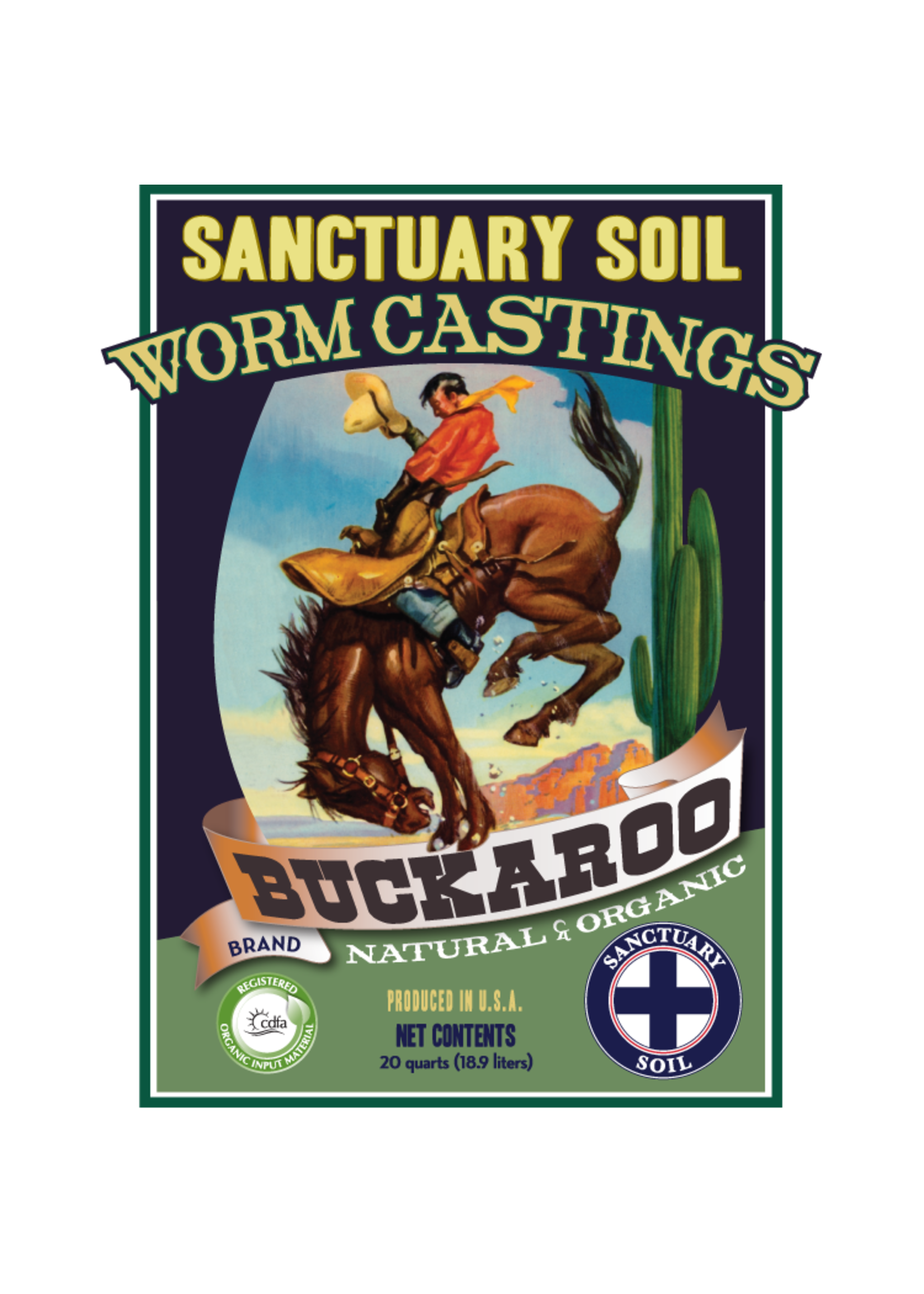 Buckaroo Worm Castings Tote