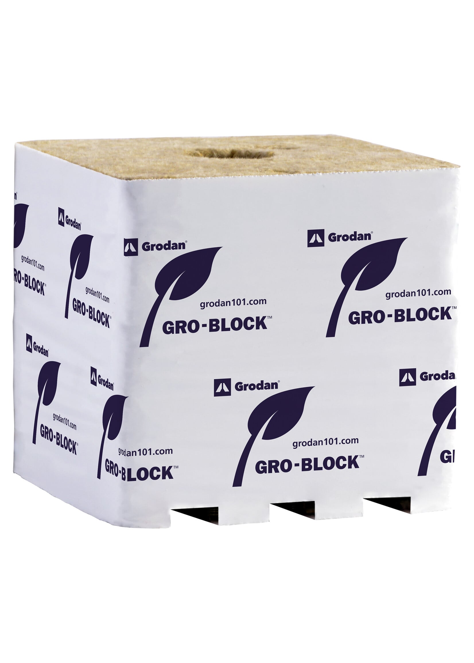 Grodan Grodan Rockwool IMPROVED Hugo Block 6in x 6in x 5.8in