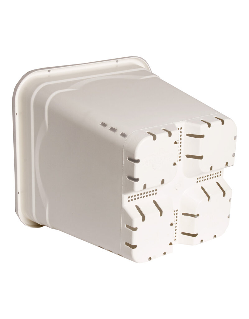 Hydrofarm Activa Aqua Premium White Square Pot