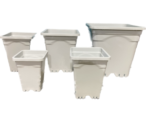 White Square Pot - RASA Garden Supply Company