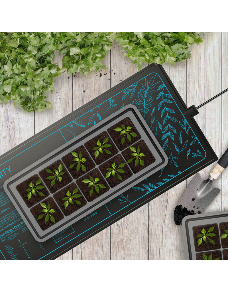 AC Infinity SUNCORE S3, Seedling Heat Mat with Heat Controller, IP-67 Waterproof, 10 Inch x 20.75 Inch